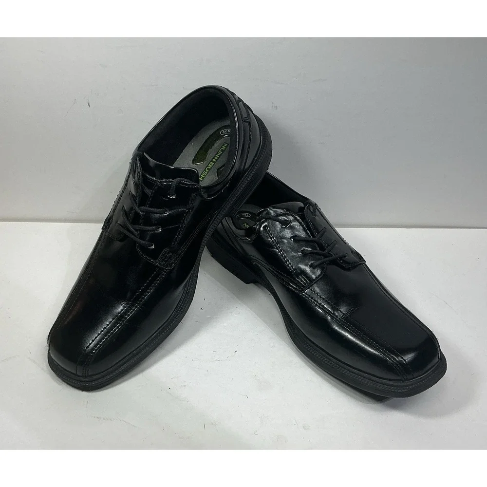 Nunn Bush Kor Mens‎ Black Leather Dress Shoes Sz 13M Casual Comfort Office